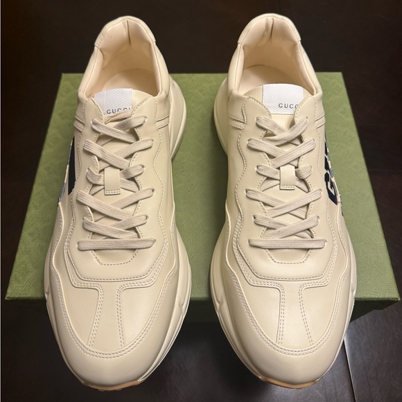 New Gucci Rhyton Logo Sneaker Shoes UK 13 / US 13.5 - Picture 7 of 16